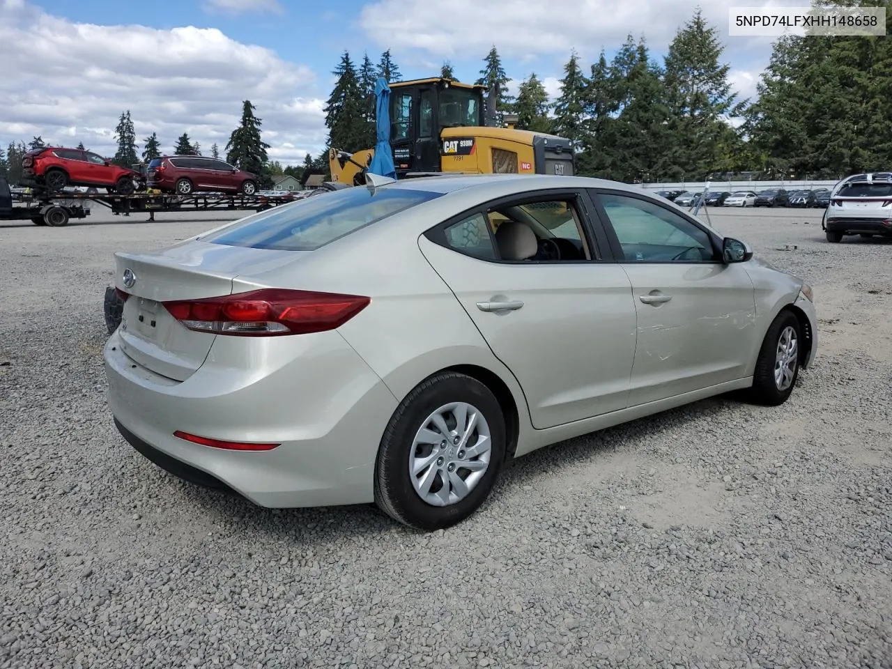 2017 Hyundai Elantra Se VIN: 5NPD74LFXHH148658 Lot: 66912244