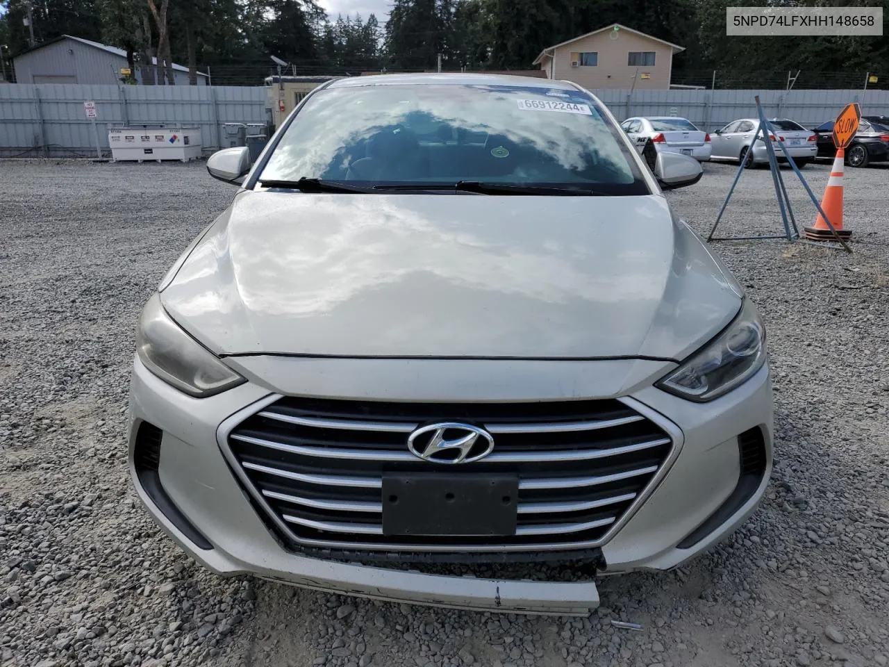 2017 Hyundai Elantra Se VIN: 5NPD74LFXHH148658 Lot: 66912244