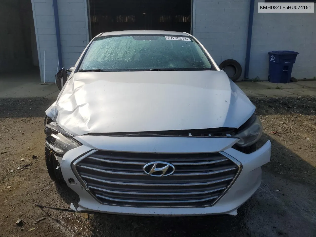 KMHD84LF5HU074161 2017 Hyundai Elantra Se