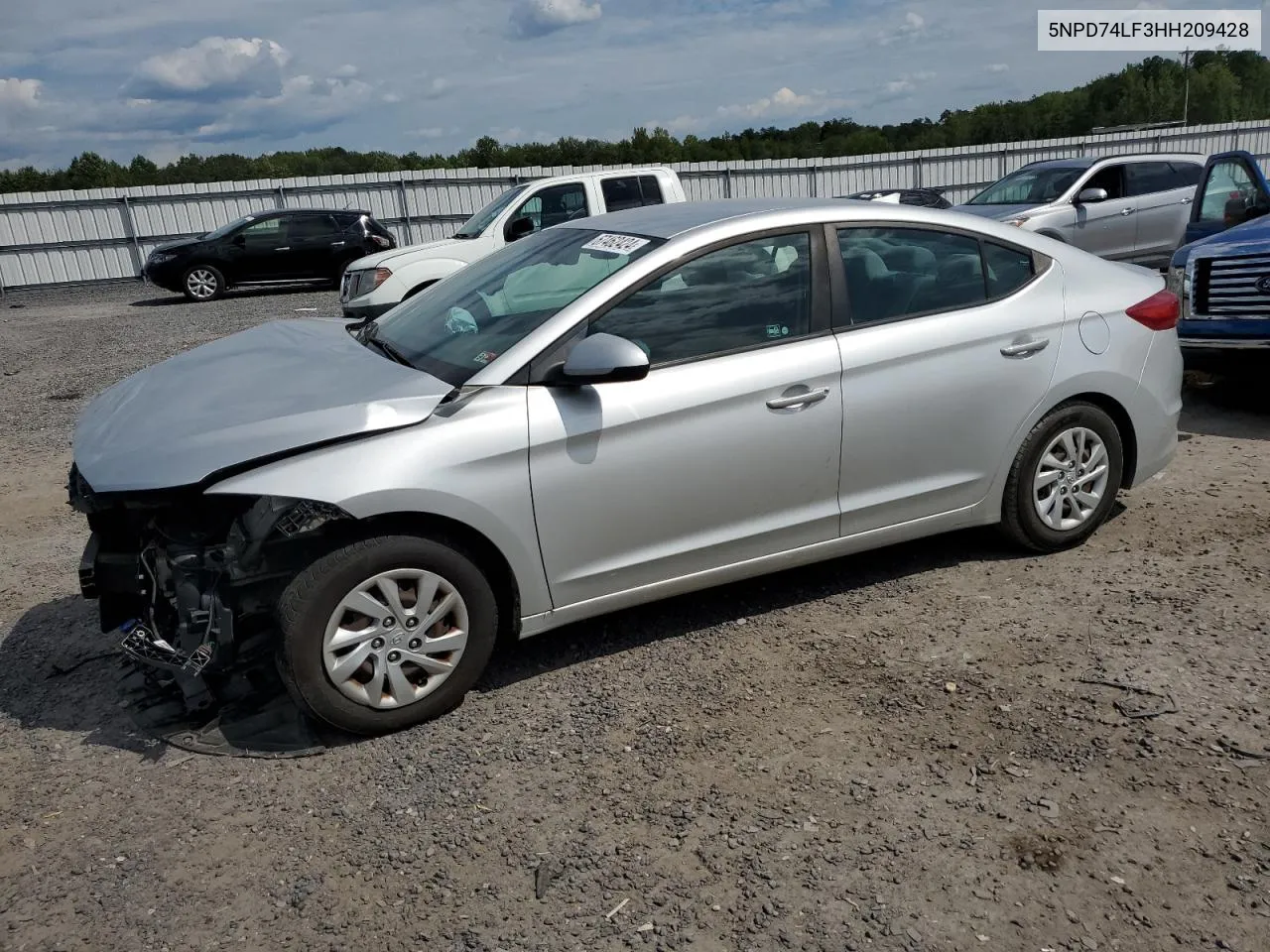 5NPD74LF3HH209428 2017 Hyundai Elantra Se