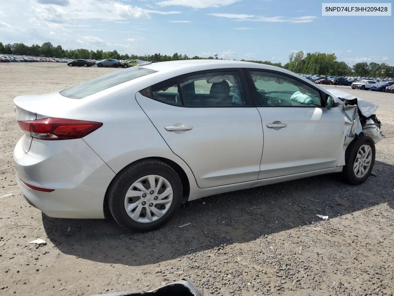 5NPD74LF3HH209428 2017 Hyundai Elantra Se