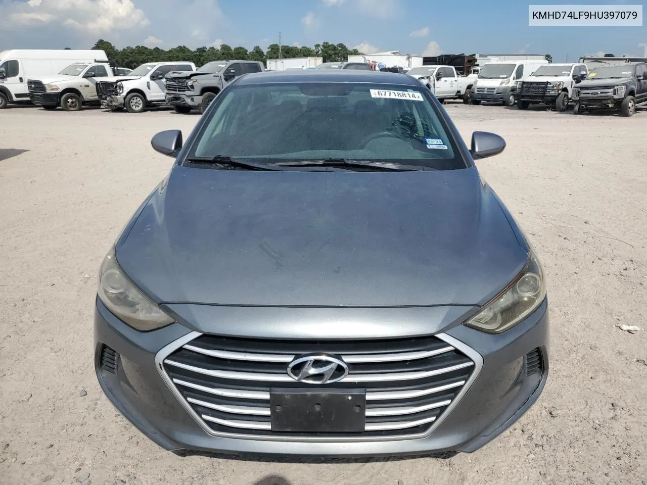 KMHD74LF9HU397079 2017 Hyundai Elantra Se