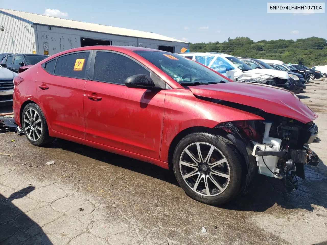 2017 Hyundai Elantra Se VIN: 5NPD74LF4HH107104 Lot: 67769744