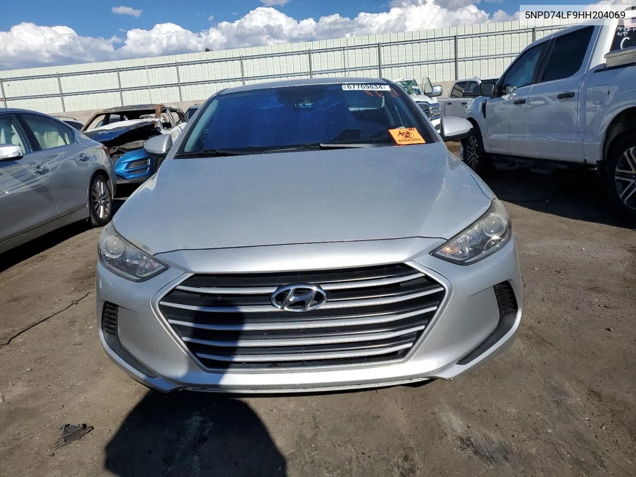 2017 Hyundai Elantra Se VIN: 5NPD74LF9HH204069 Lot: 67769834