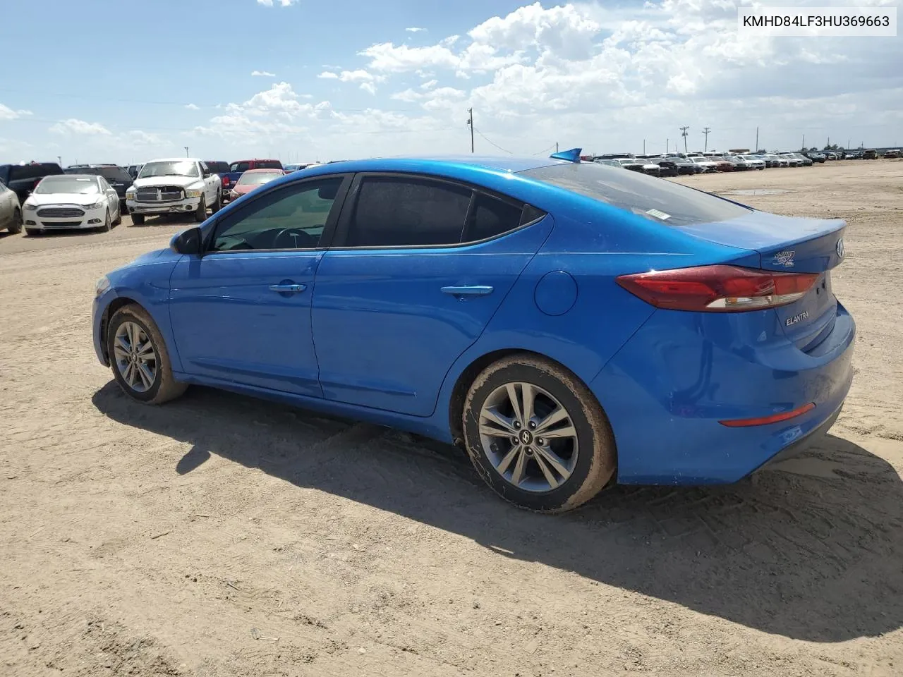 KMHD84LF3HU369663 2017 Hyundai Elantra Se