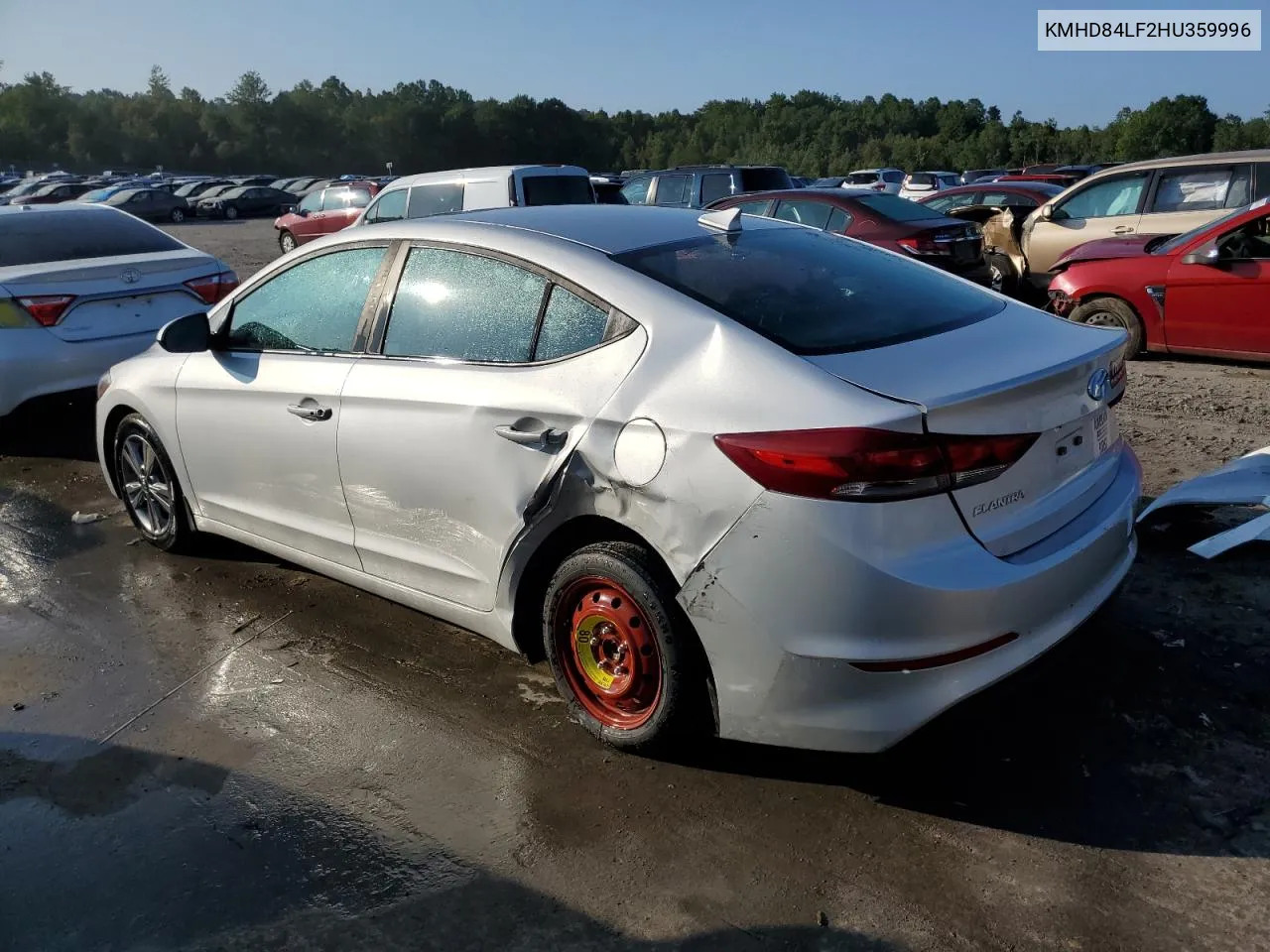 KMHD84LF2HU359996 2017 Hyundai Elantra Se