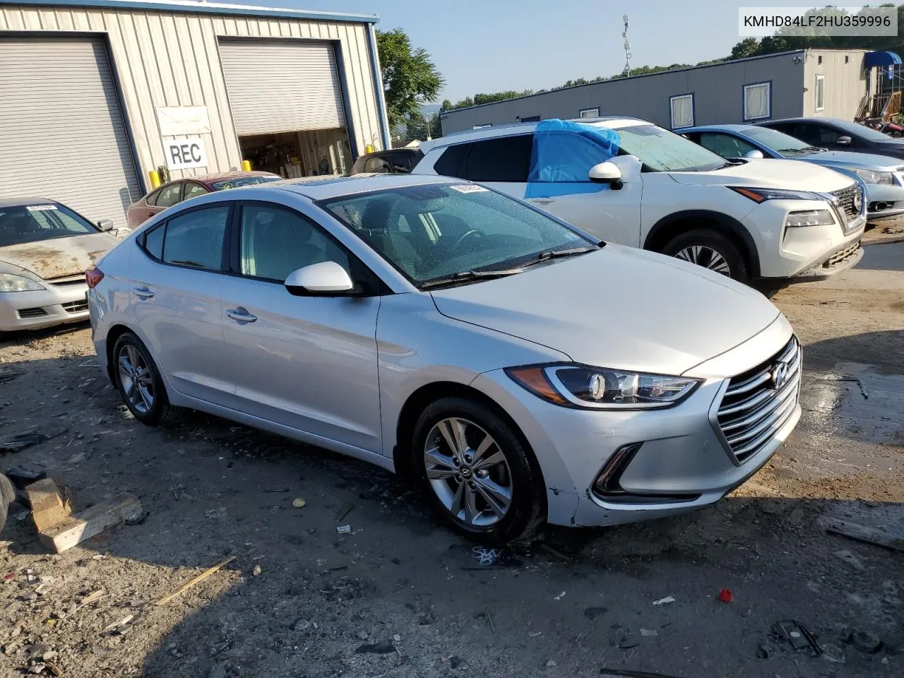 KMHD84LF2HU359996 2017 Hyundai Elantra Se