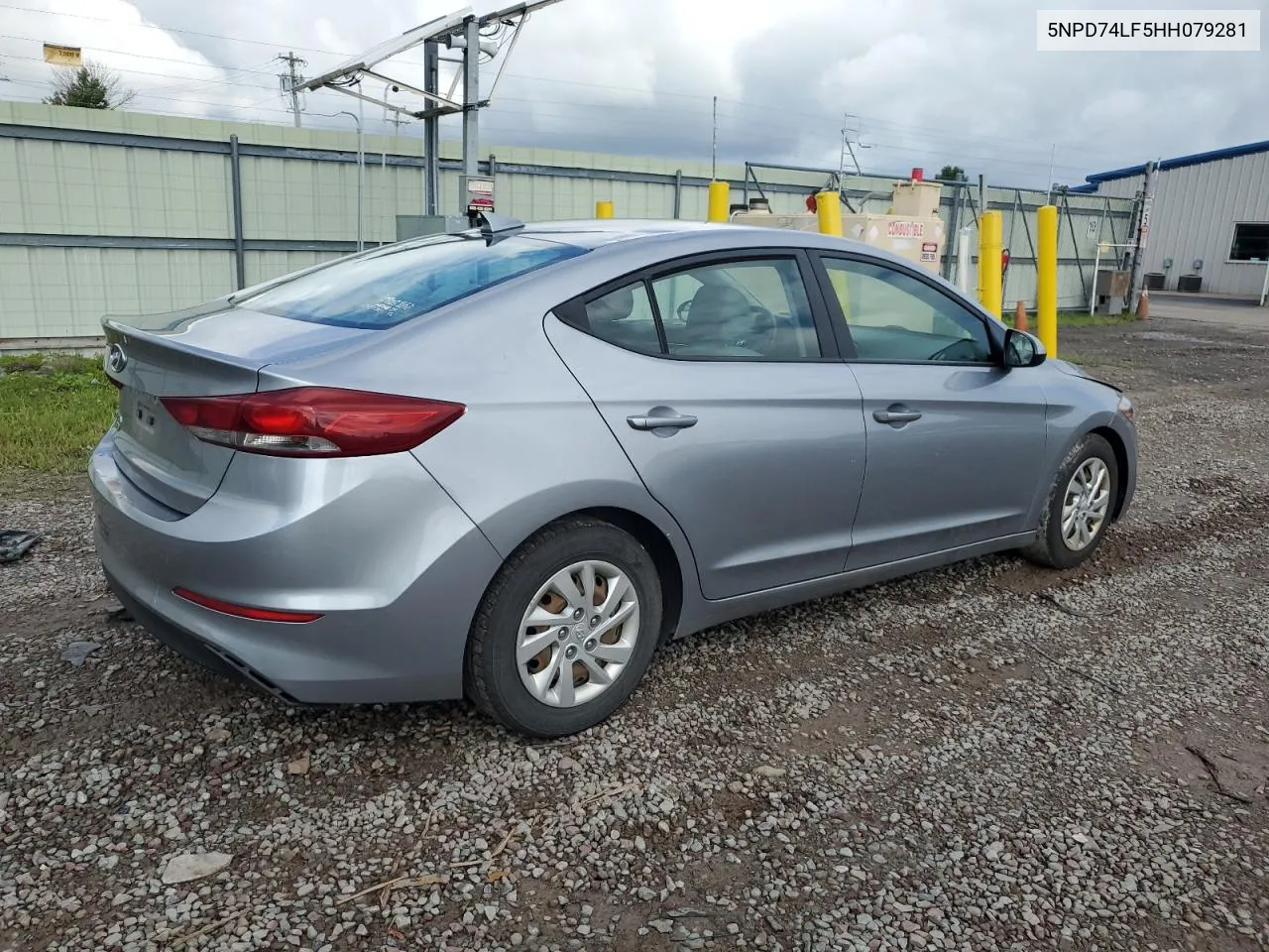 2017 Hyundai Elantra Se VIN: 5NPD74LF5HH079281 Lot: 68237334