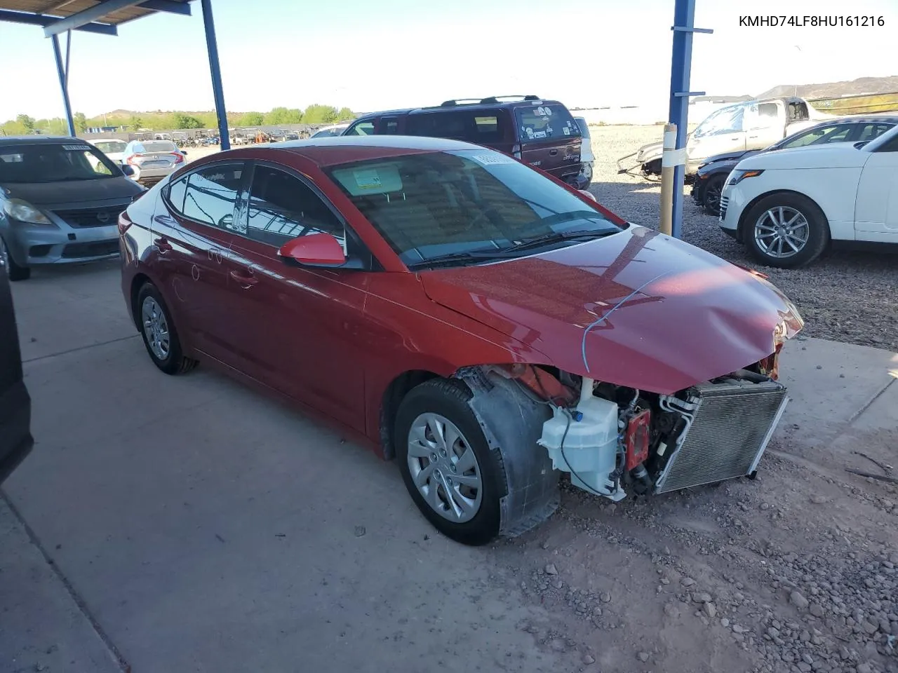 2017 Hyundai Elantra Se VIN: KMHD74LF8HU161216 Lot: 68391564