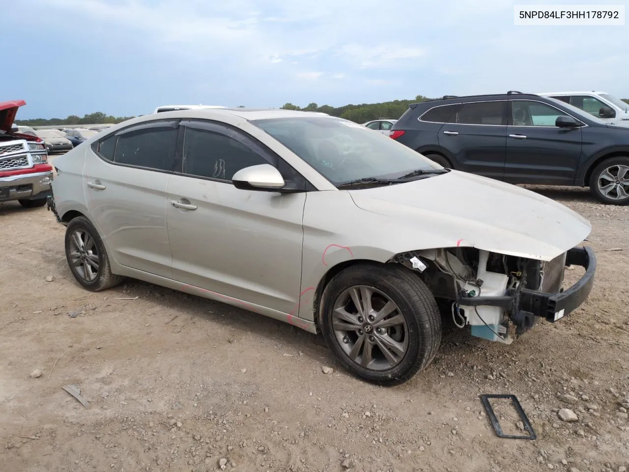 2017 Hyundai Elantra Se VIN: 5NPD84LF3HH178792 Lot: 68668684