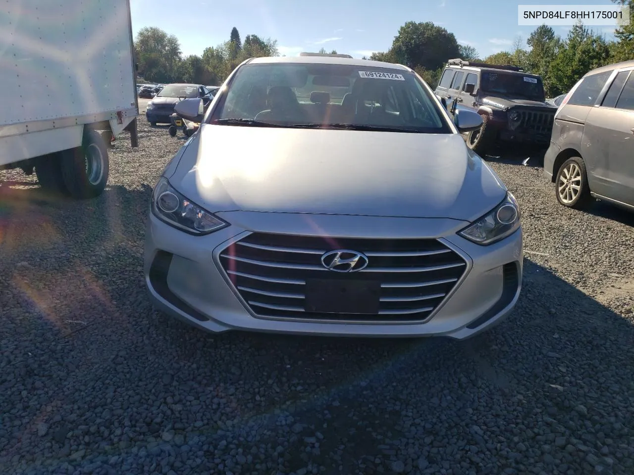 2017 Hyundai Elantra Se VIN: 5NPD84LF8HH175001 Lot: 69124124