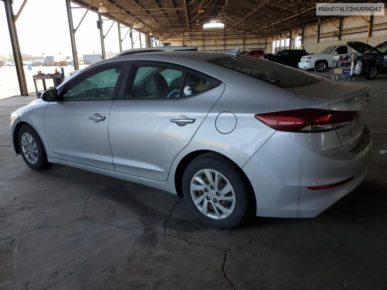 2017 Hyundai Elantra Se VIN: KMHD74LF2HU094242 Lot: 69233054