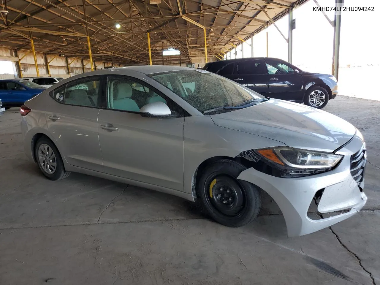 2017 Hyundai Elantra Se VIN: KMHD74LF2HU094242 Lot: 69233054