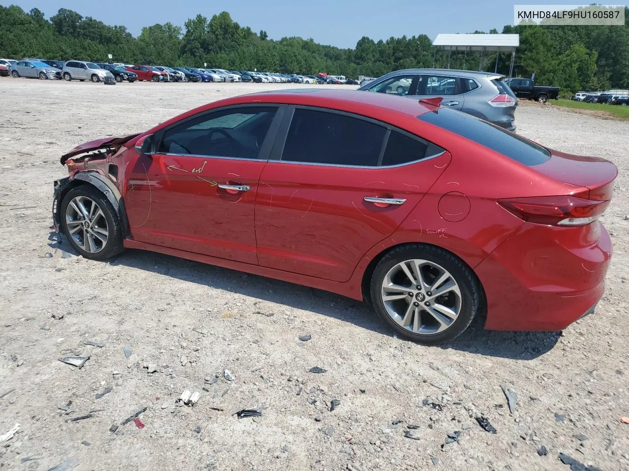 2017 Hyundai Elantra Se VIN: KMHD84LF9HU160587 Lot: 69373494