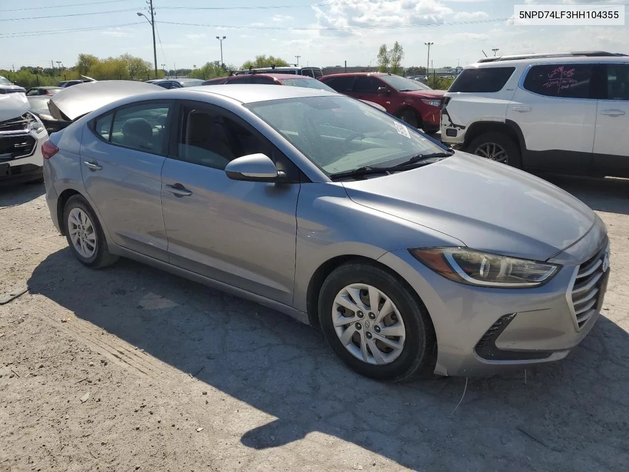 5NPD74LF3HH104355 2017 Hyundai Elantra Se