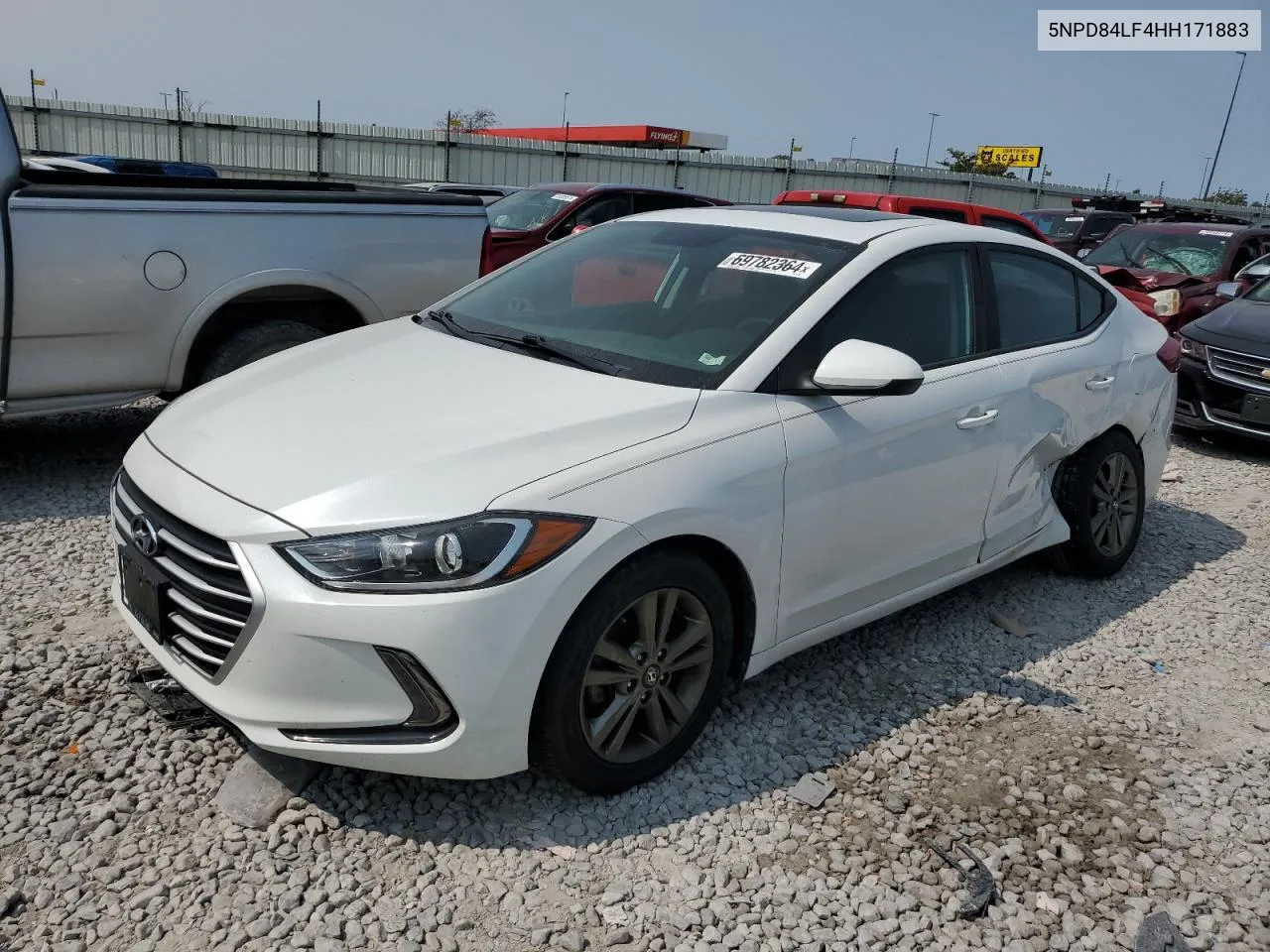 2017 Hyundai Elantra Se VIN: 5NPD84LF4HH171883 Lot: 69782364