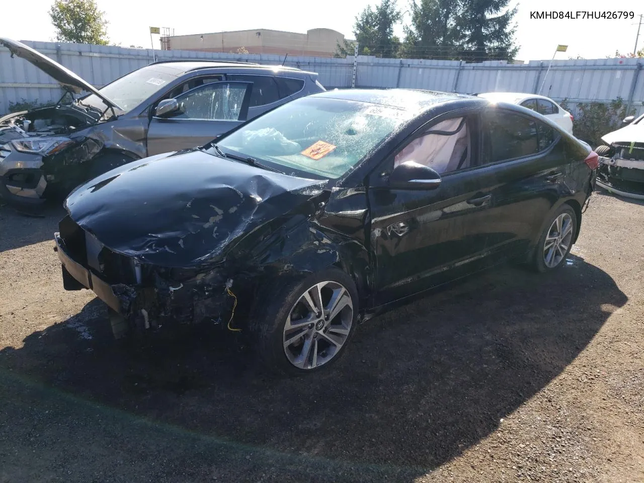 KMHD84LF7HU426799 2017 Hyundai Elantra Se