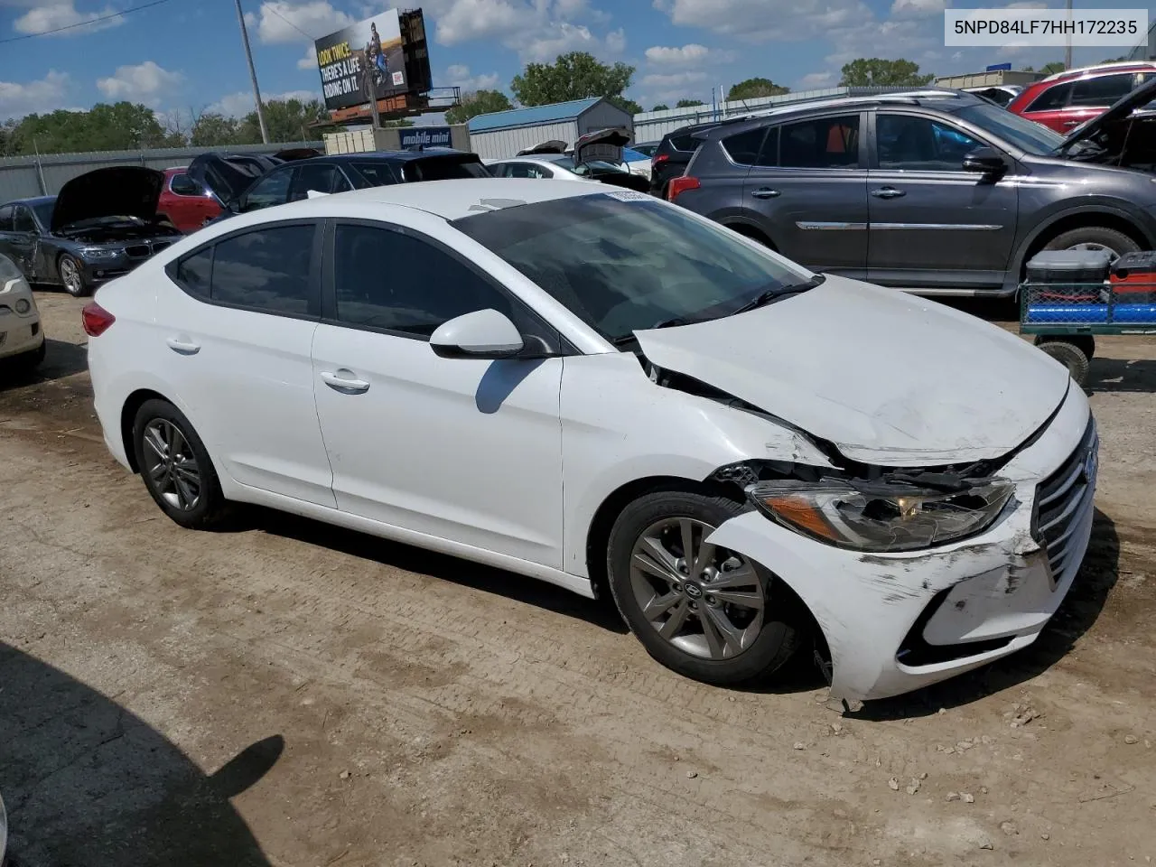 2017 Hyundai Elantra Se VIN: 5NPD84LF7HH172235 Lot: 70029354