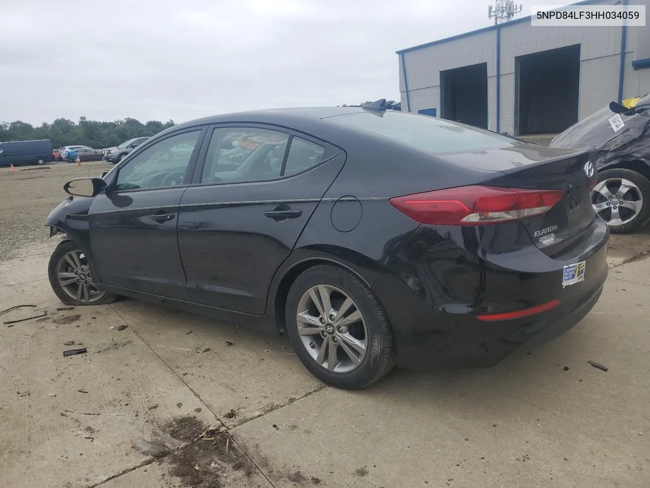 5NPD84LF3HH034059 2017 Hyundai Elantra Se