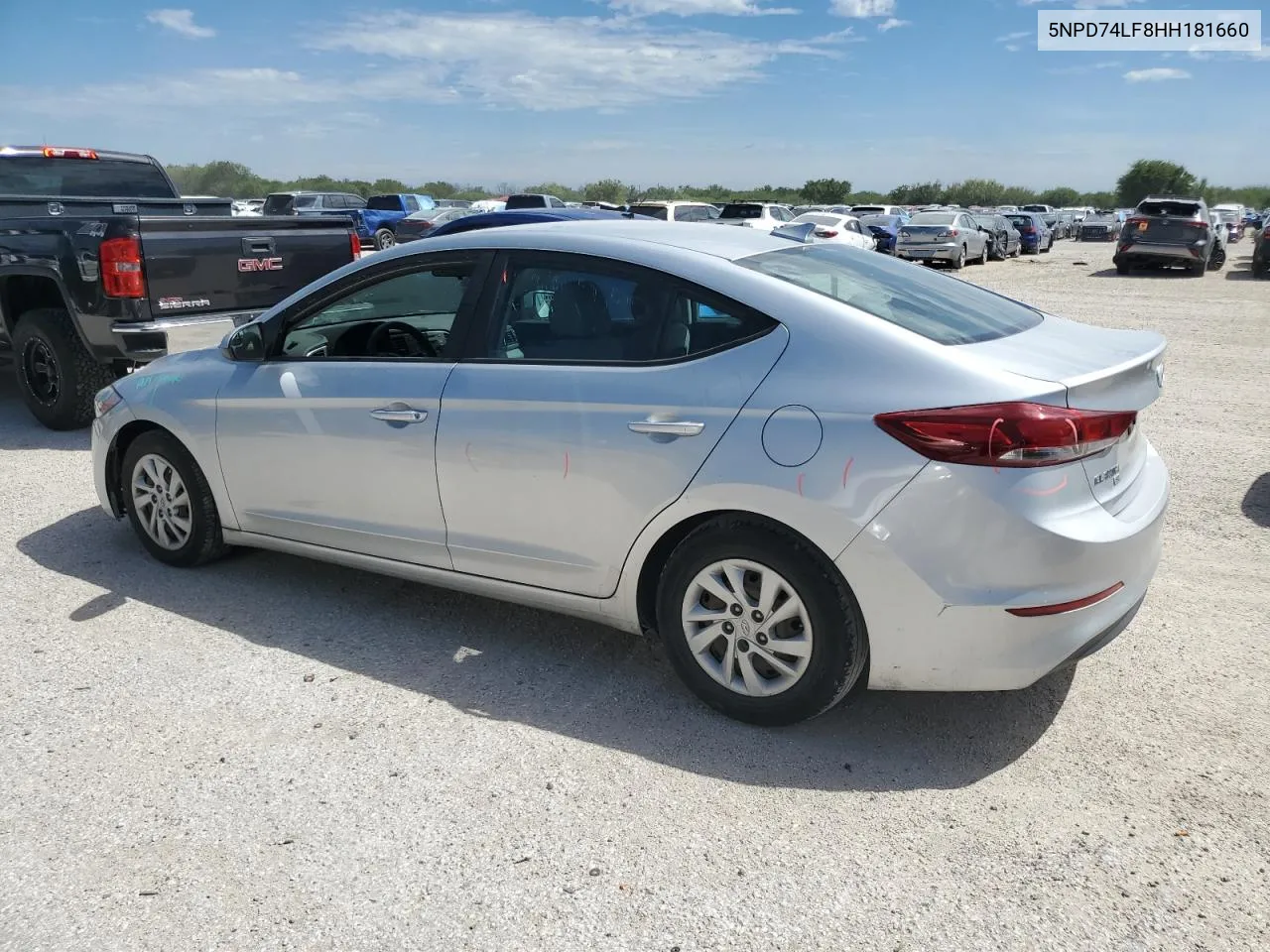 2017 Hyundai Elantra Se VIN: 5NPD74LF8HH181660 Lot: 70580844