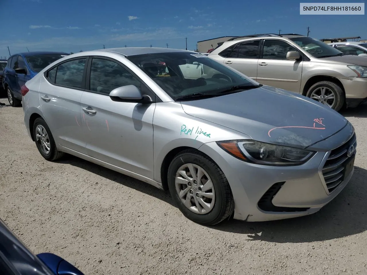 5NPD74LF8HH181660 2017 Hyundai Elantra Se