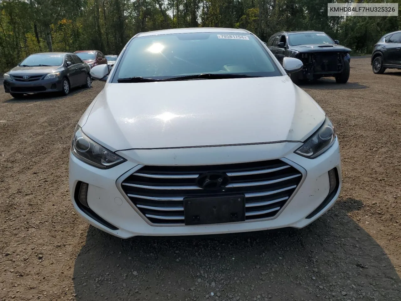 KMHD84LF7HU325326 2017 Hyundai Elantra Se