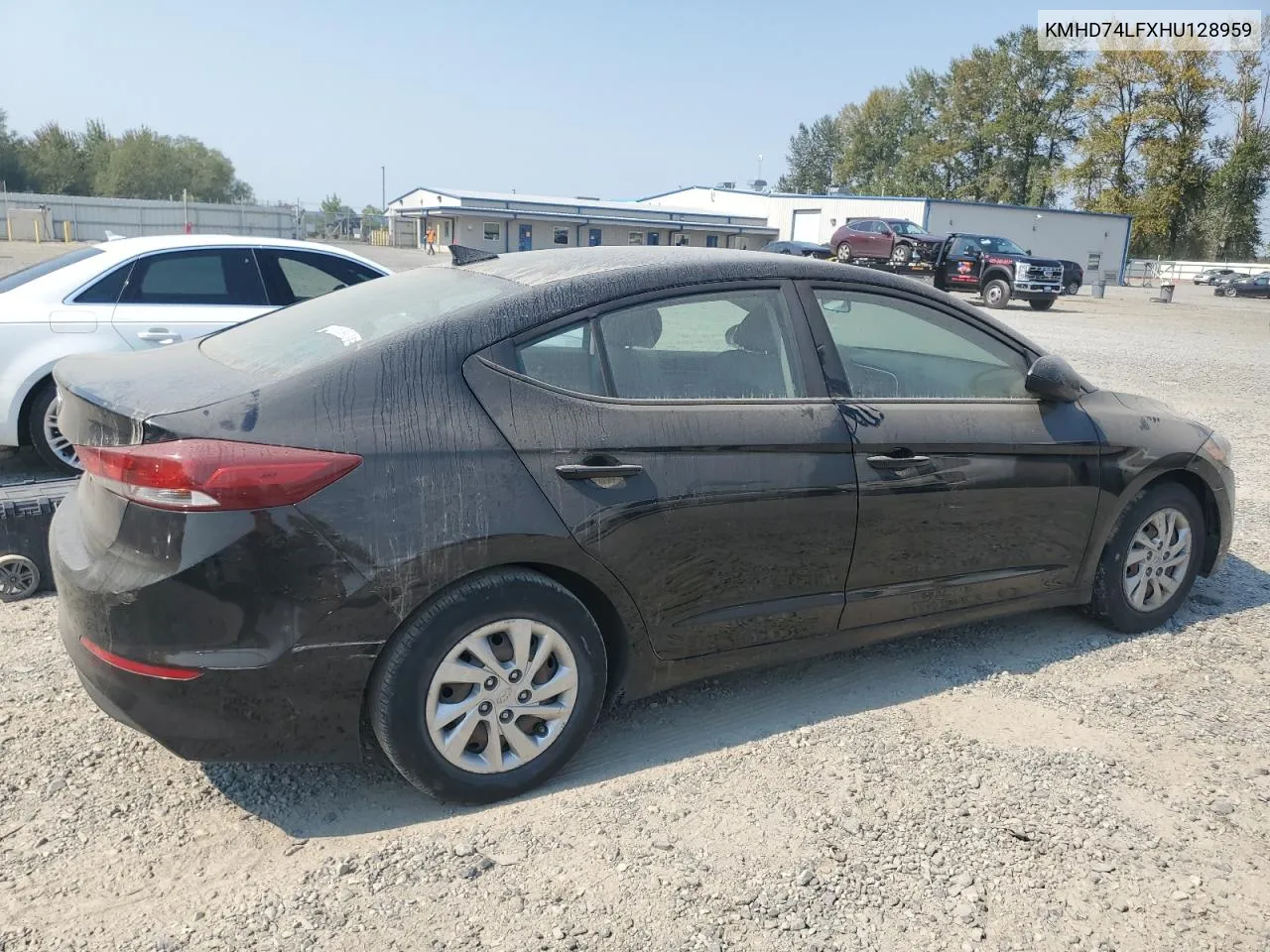 2017 Hyundai Elantra Se VIN: KMHD74LFXHU128959 Lot: 70587304