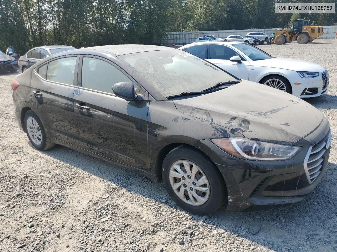 KMHD74LFXHU128959 2017 Hyundai Elantra Se