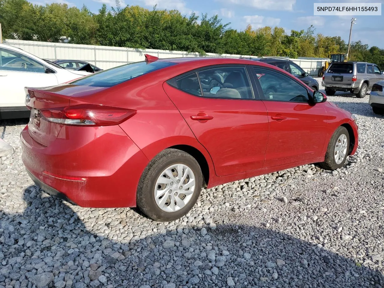 2017 Hyundai Elantra Se VIN: 5NPD74LF6HH155493 Lot: 70599554