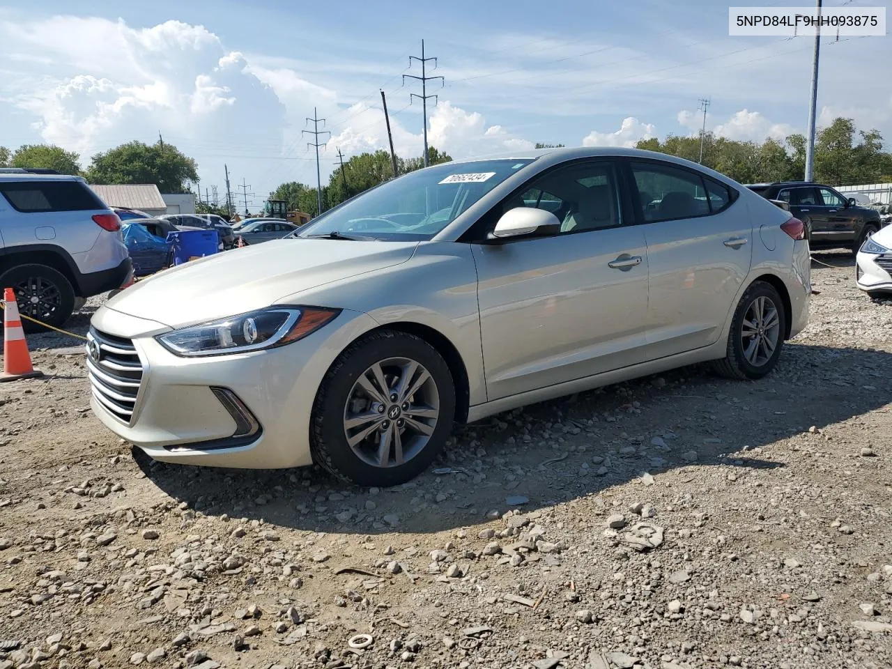 2017 Hyundai Elantra Se VIN: 5NPD84LF9HH093875 Lot: 70662434