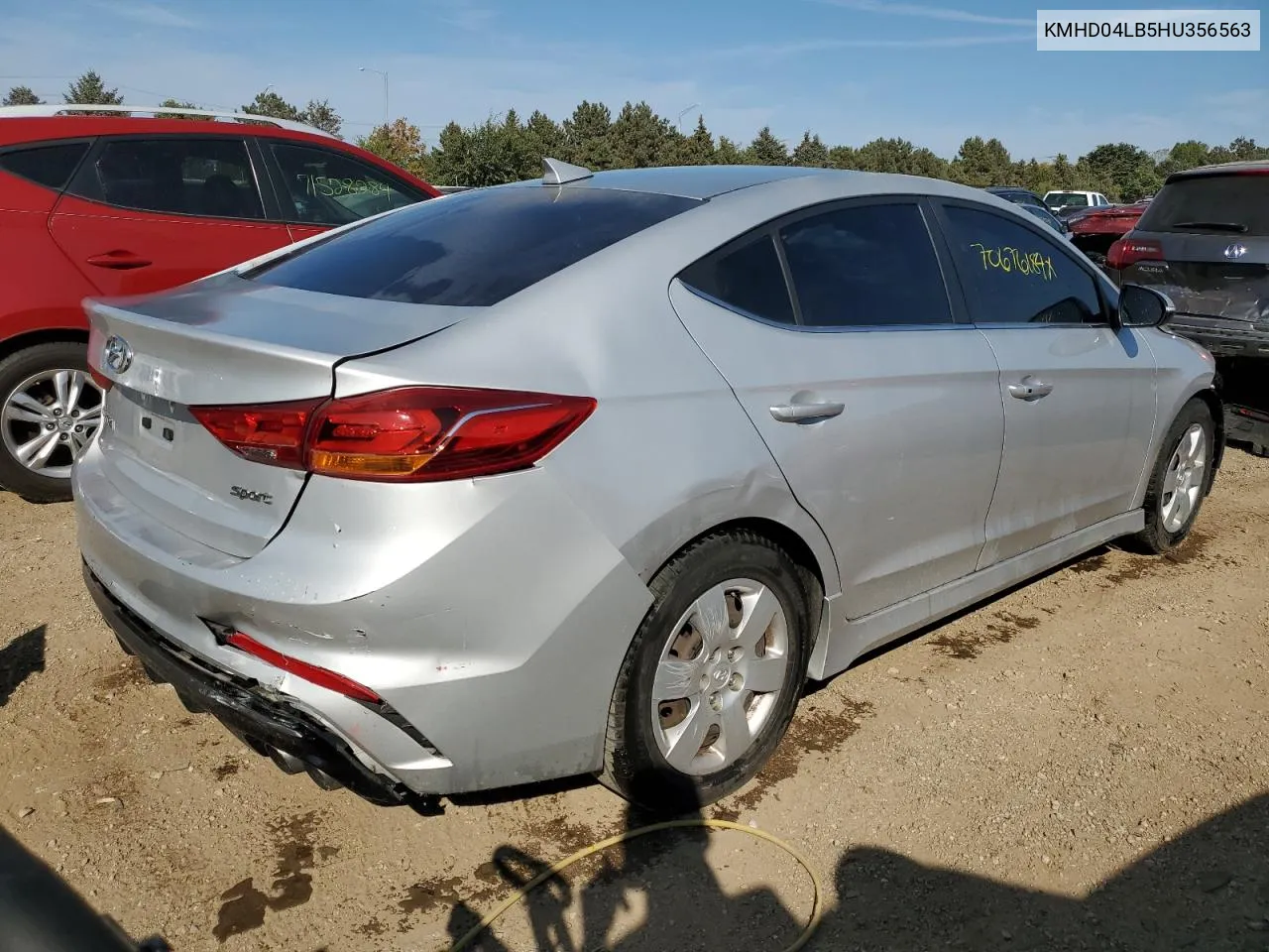 2017 Hyundai Elantra Sport VIN: KMHD04LB5HU356563 Lot: 70676184