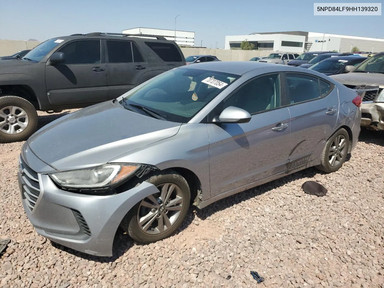 2017 Hyundai Elantra Se VIN: 5NPD84LF9HH139320 Lot: 70707054