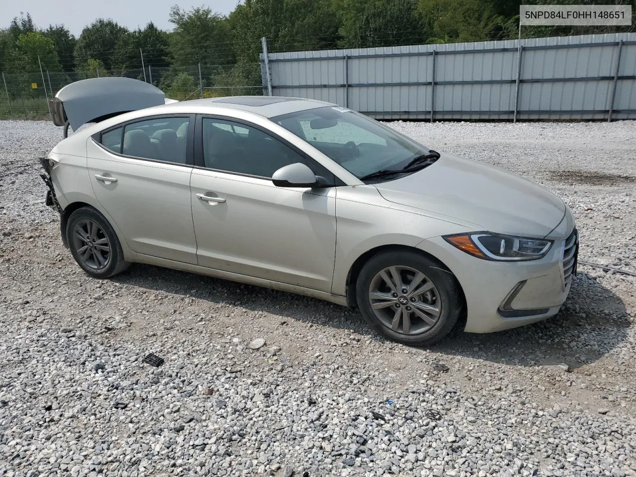 2017 Hyundai Elantra Se VIN: 5NPD84LF0HH148651 Lot: 70709114