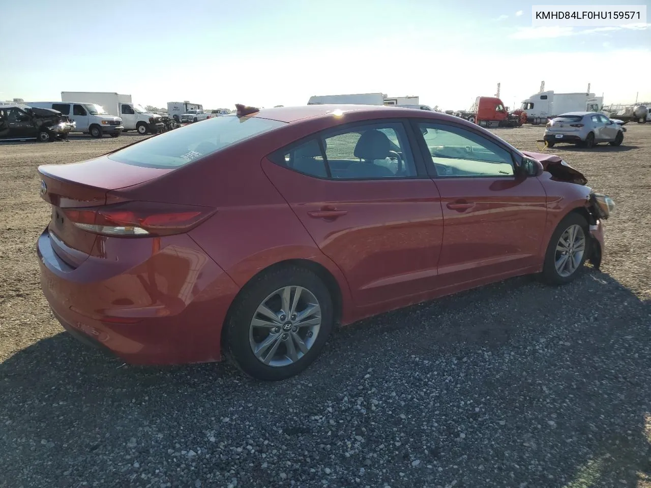 2017 Hyundai Elantra Se VIN: KMHD84LF0HU159571 Lot: 70739194