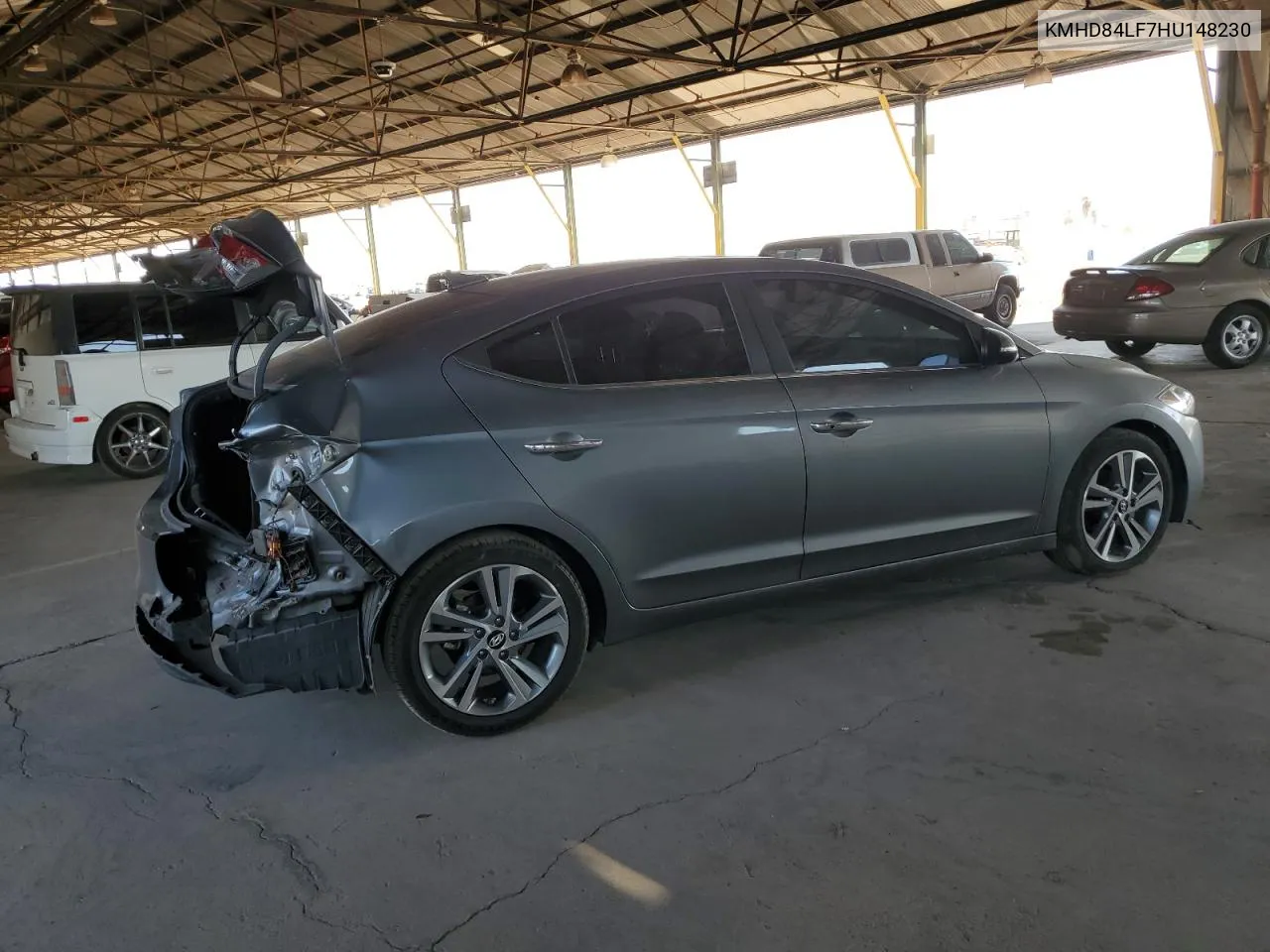 2017 Hyundai Elantra Se VIN: KMHD84LF7HU148230 Lot: 70801494