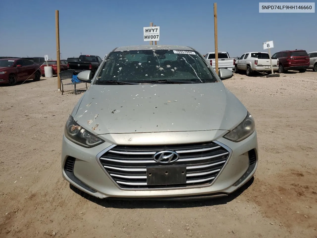 5NPD74LF9HH146660 2017 Hyundai Elantra Se