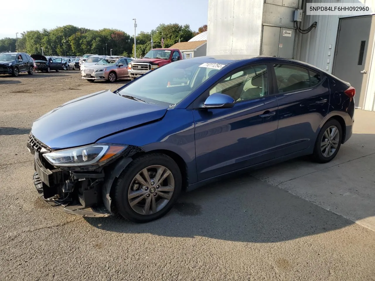 2017 Hyundai Elantra Se VIN: 5NPD84LF6HH092960 Lot: 71011254