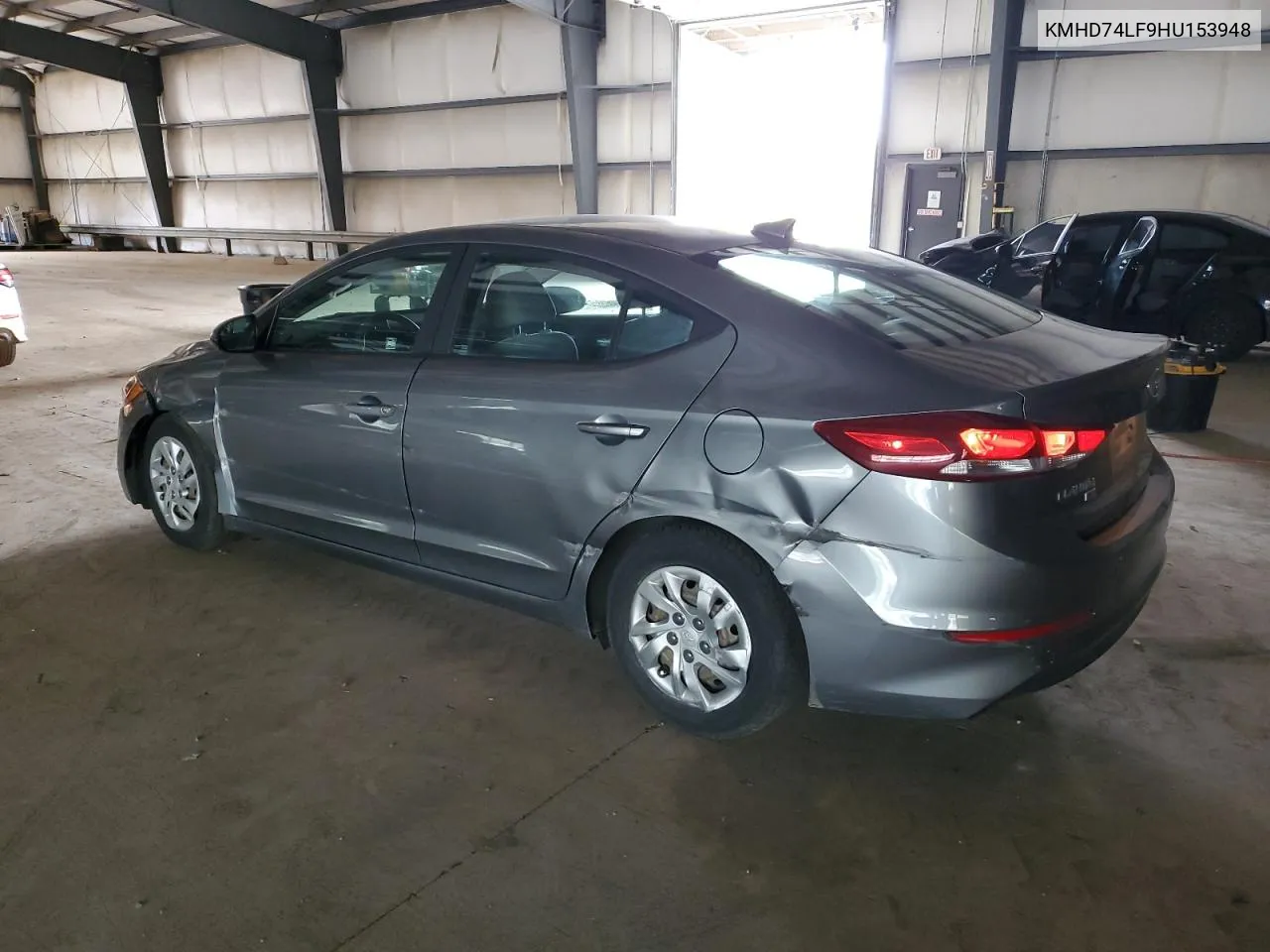 KMHD74LF9HU153948 2017 Hyundai Elantra Se