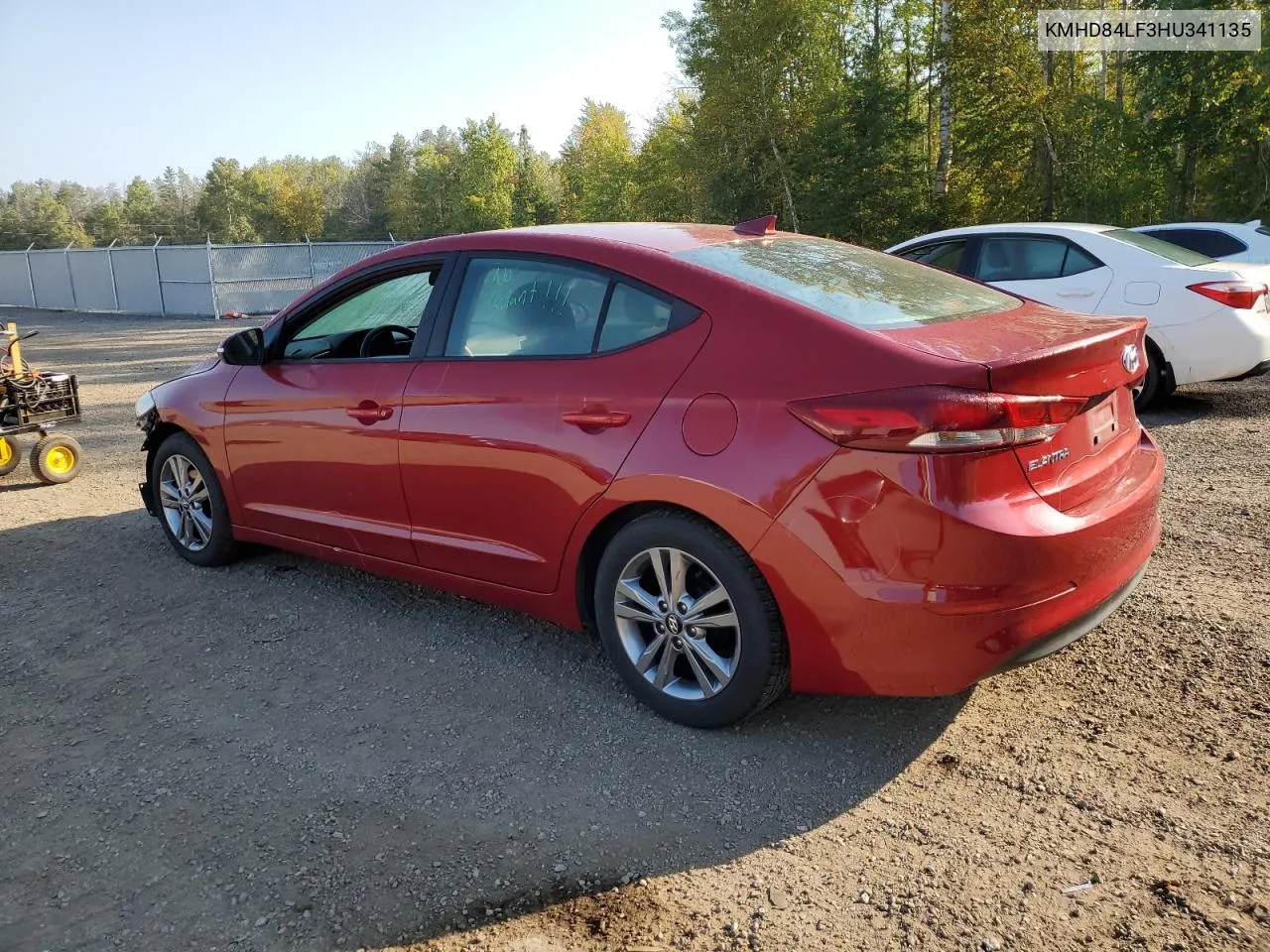 KMHD84LF3HU341135 2017 Hyundai Elantra Se