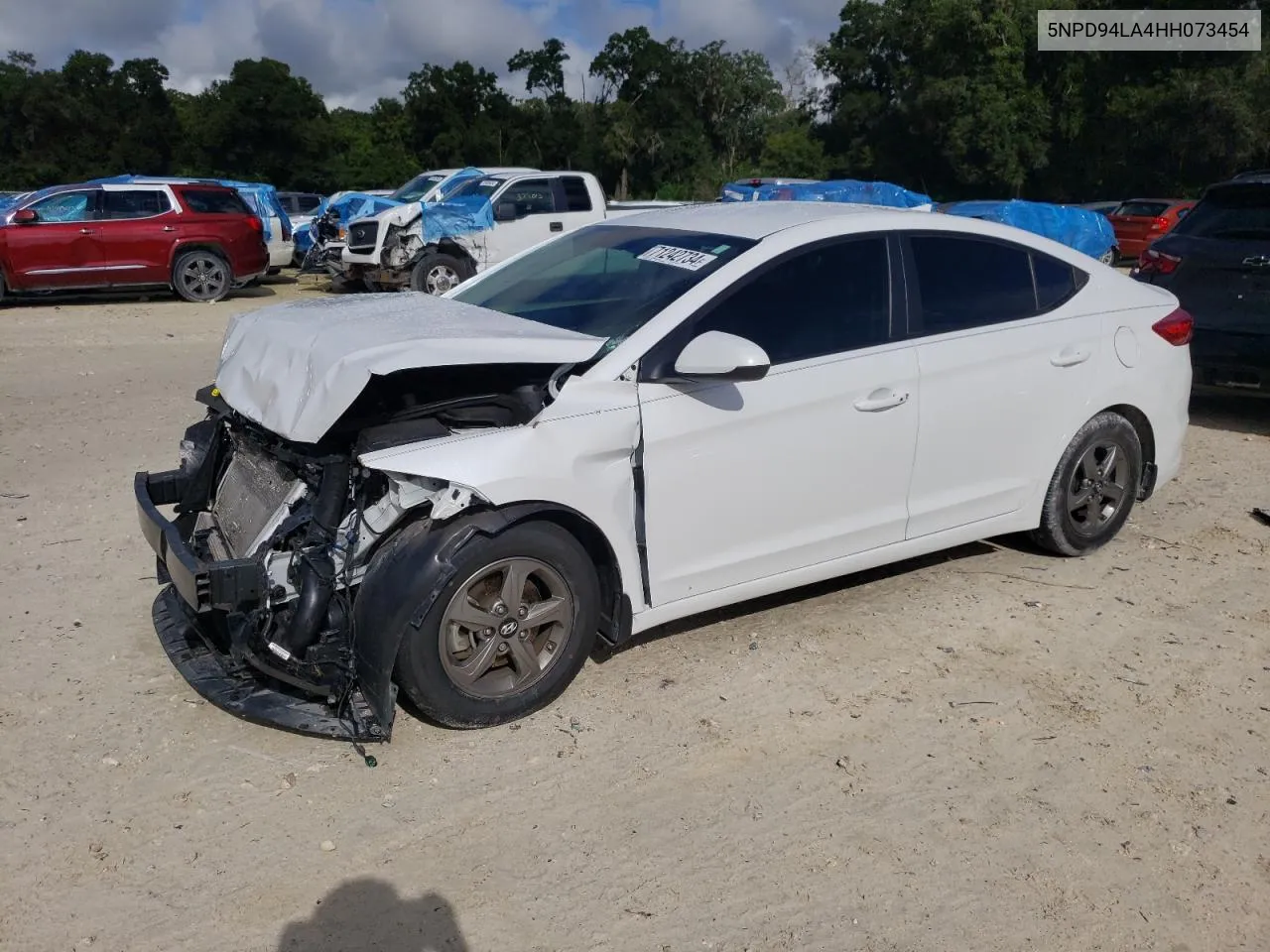 2017 Hyundai Elantra Eco VIN: 5NPD94LA4HH073454 Lot: 71242734