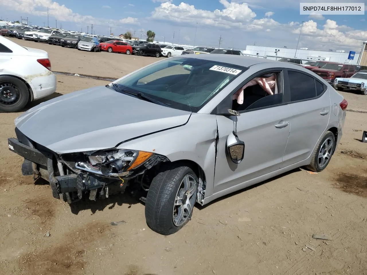 2017 Hyundai Elantra Se VIN: 5NPD74LF8HH177012 Lot: 71370314