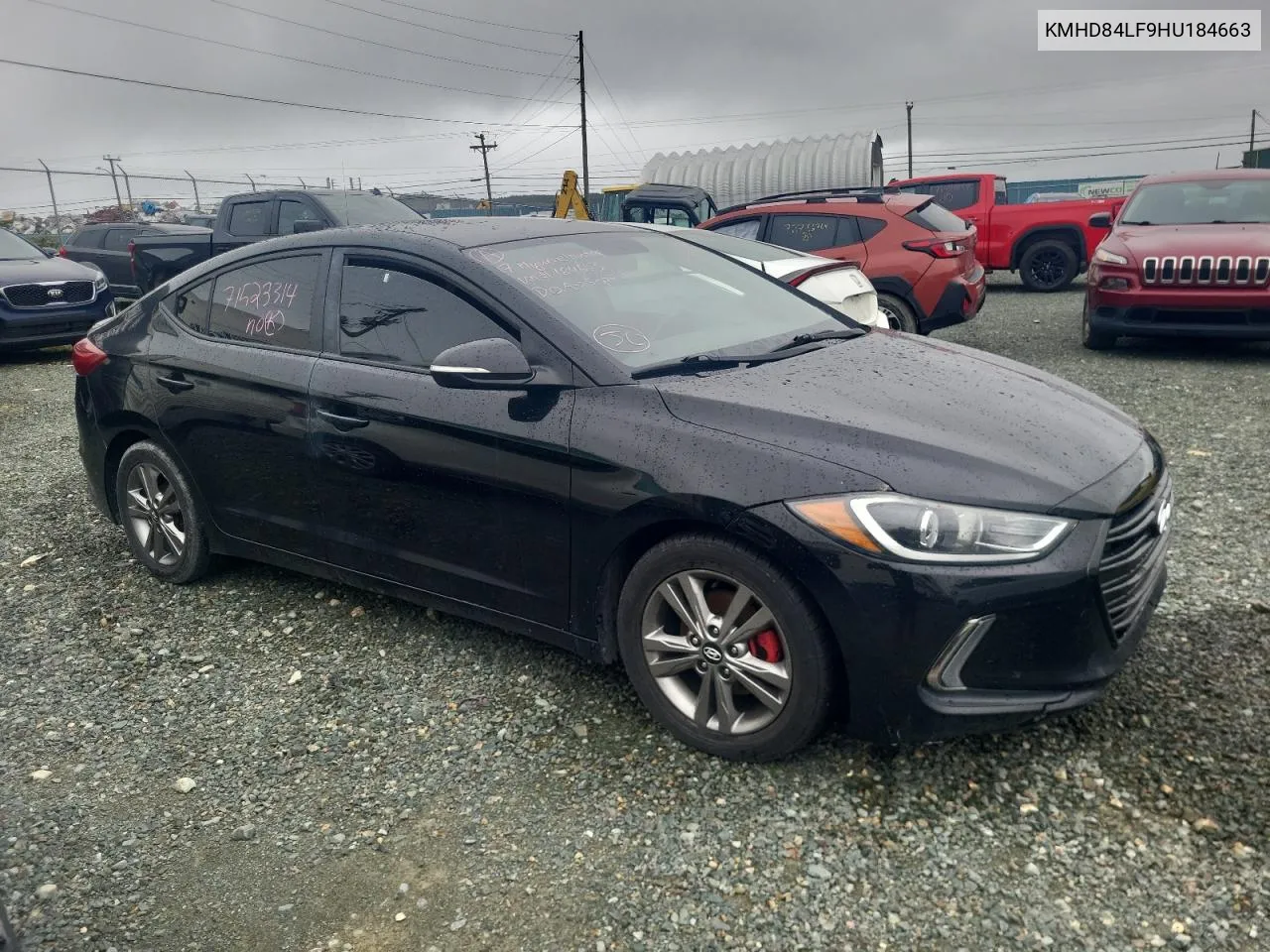 2017 Hyundai Elantra Se VIN: KMHD84LF9HU184663 Lot: 71523314