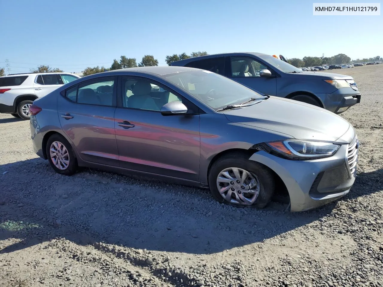 2017 Hyundai Elantra Se VIN: KMHD74LF1HU121799 Lot: 71574384