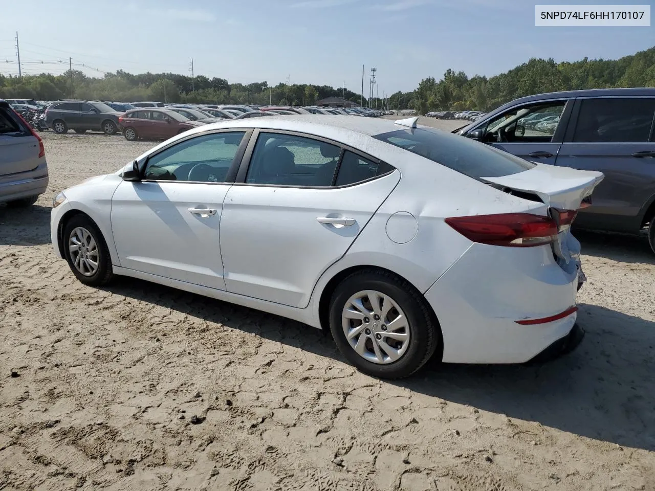 2017 Hyundai Elantra Se VIN: 5NPD74LF6HH170107 Lot: 71615924