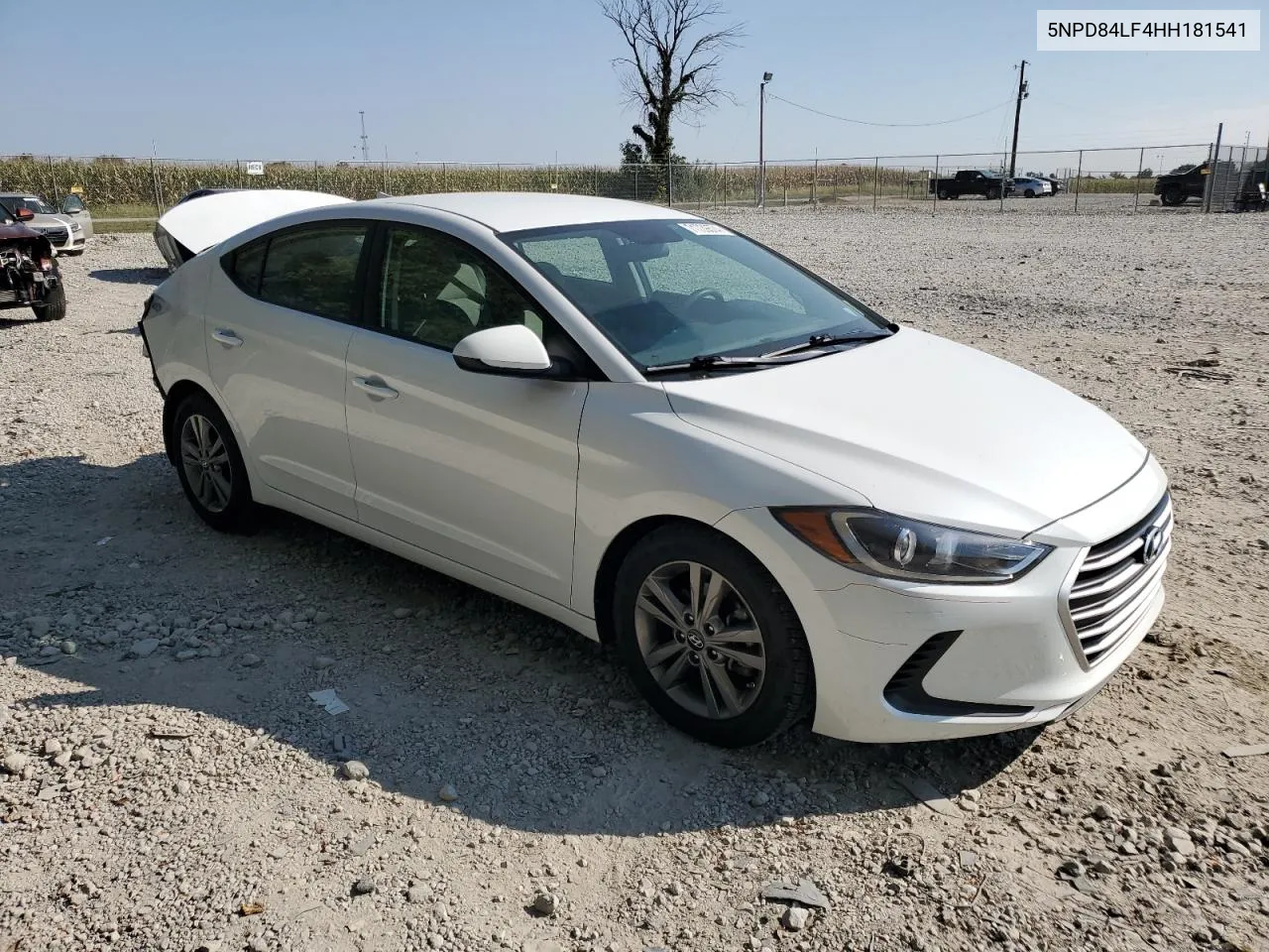 2017 Hyundai Elantra Se VIN: 5NPD84LF4HH181541 Lot: 71739574