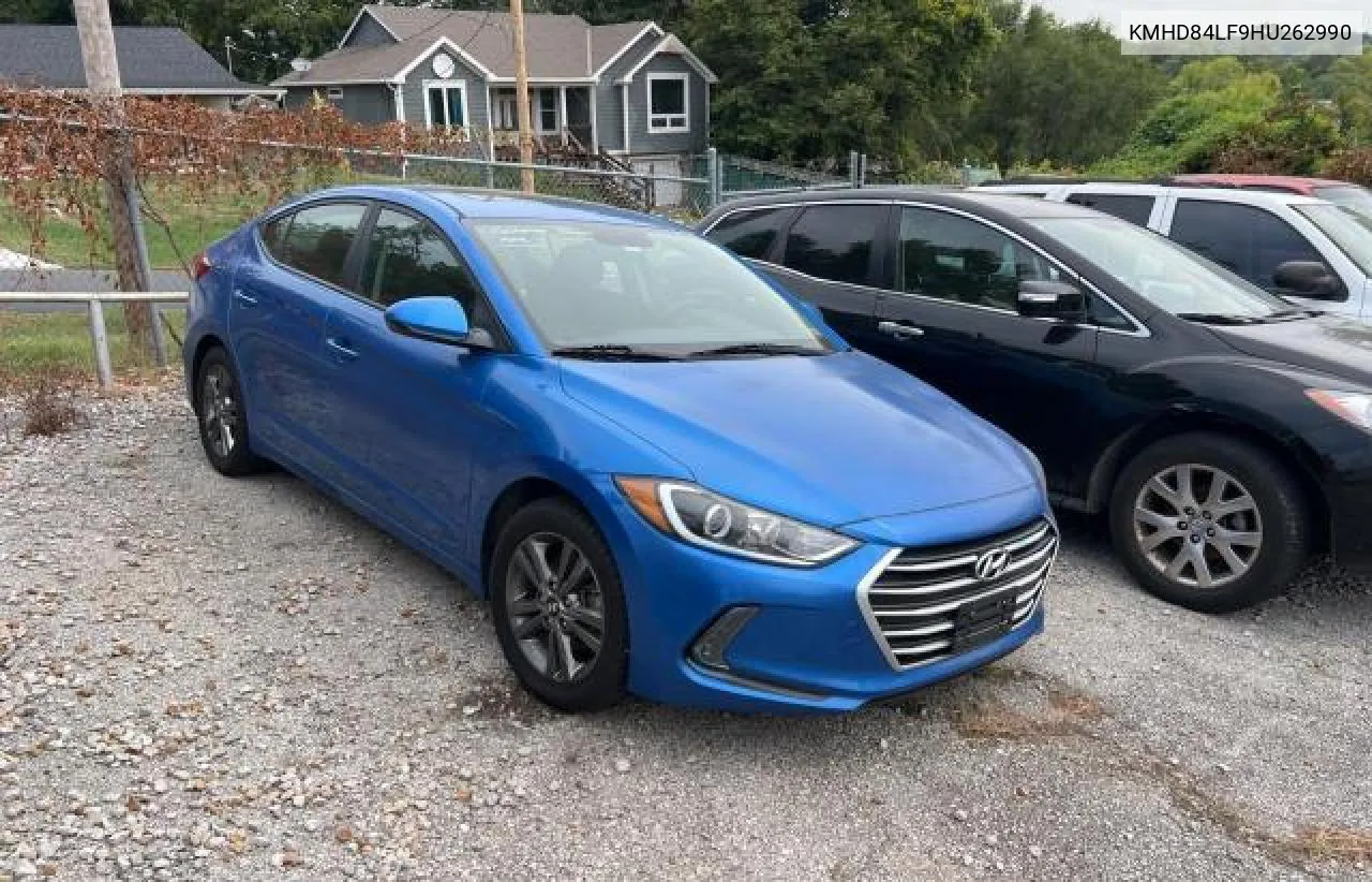 KMHD84LF9HU262990 2017 Hyundai Elantra Se