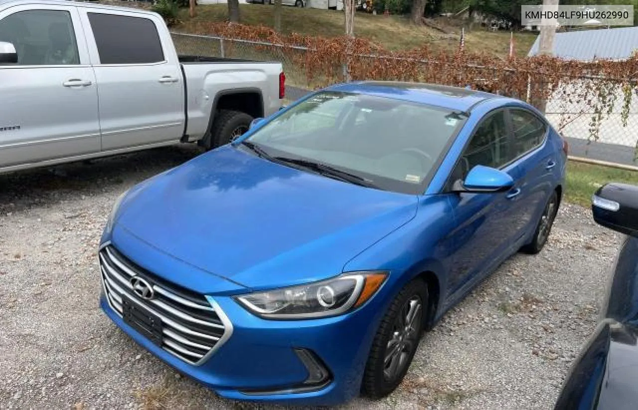 KMHD84LF9HU262990 2017 Hyundai Elantra Se