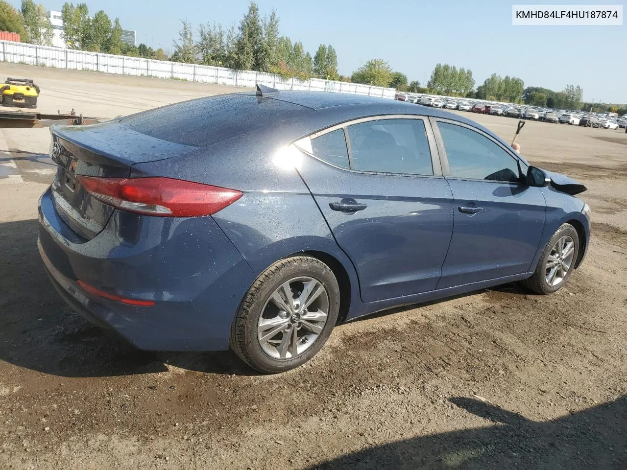 2017 Hyundai Elantra Se VIN: KMHD84LF4HU187874 Lot: 71834234