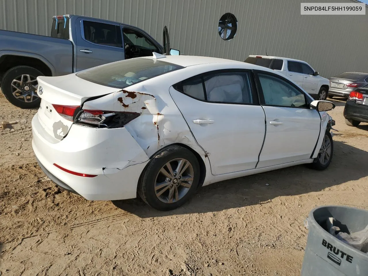 2017 Hyundai Elantra Se VIN: 5NPD84LF5HH199059 Lot: 71844324