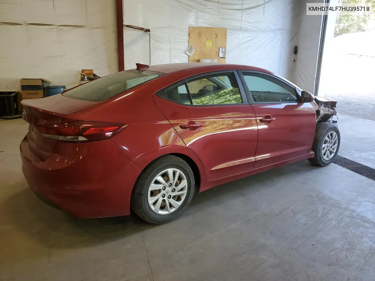 2017 Hyundai Elantra Se VIN: KMHD74LF7HU395718 Lot: 71844804